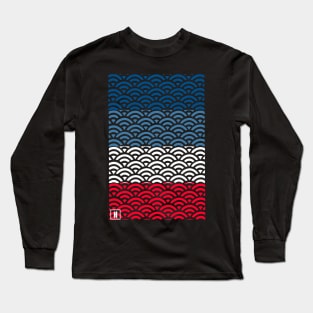 Retro Japanese Clouds Pattern RE:COLOR 23 Long Sleeve T-Shirt